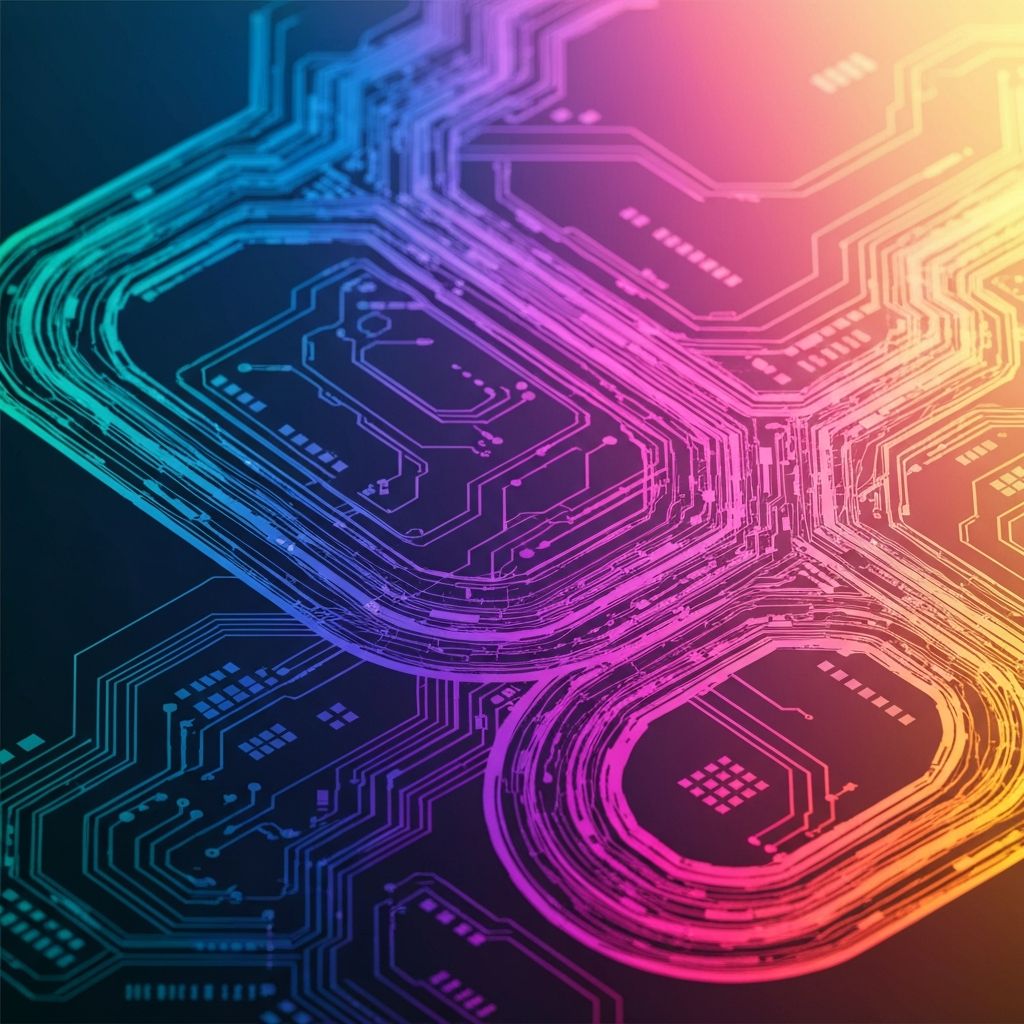 Aurora digital gradient